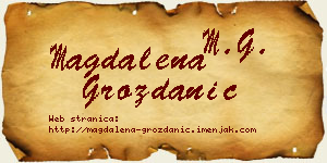 Magdalena Grozdanić vizit kartica